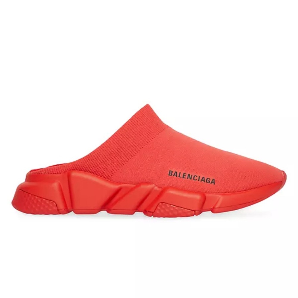 New Authentic Balenciaga Red Speed Mule sneakers Sandals